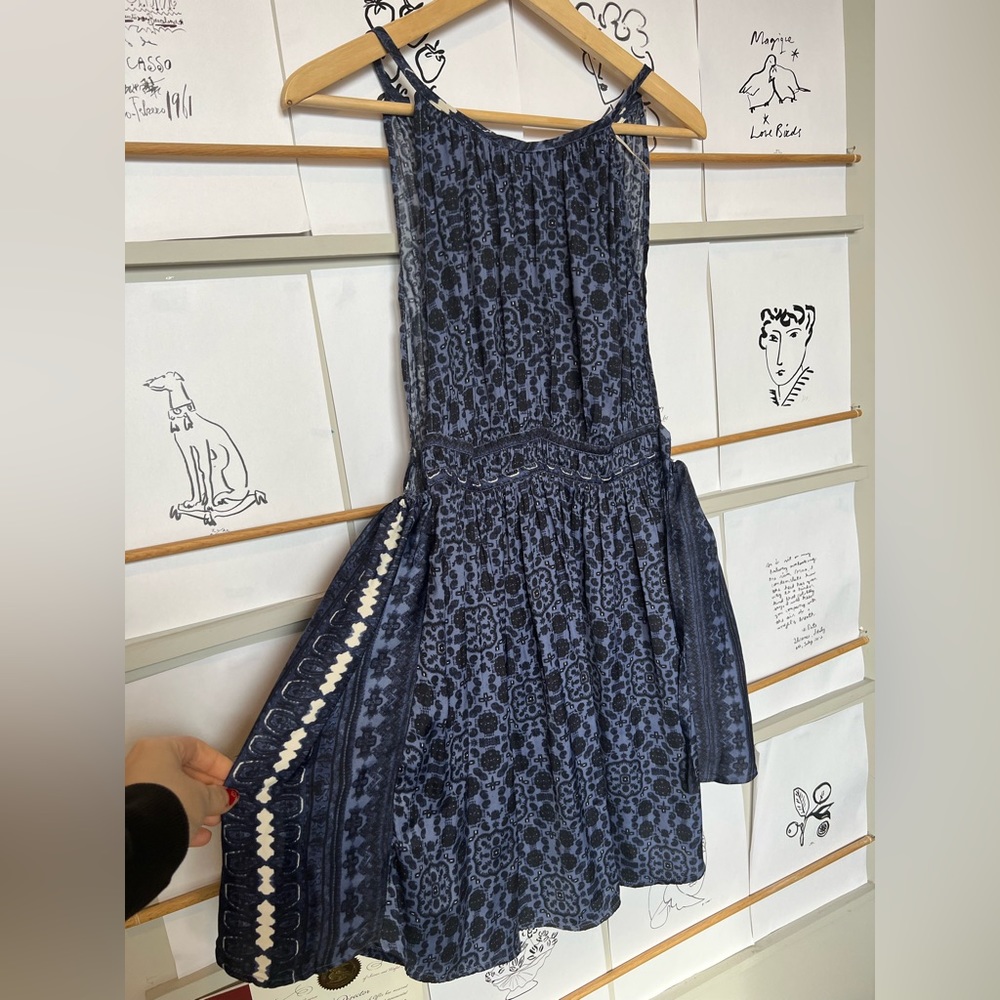 FREE PEOPLE PLEATED DRESS SILK LIKE MATERIAL BRAND NEW!